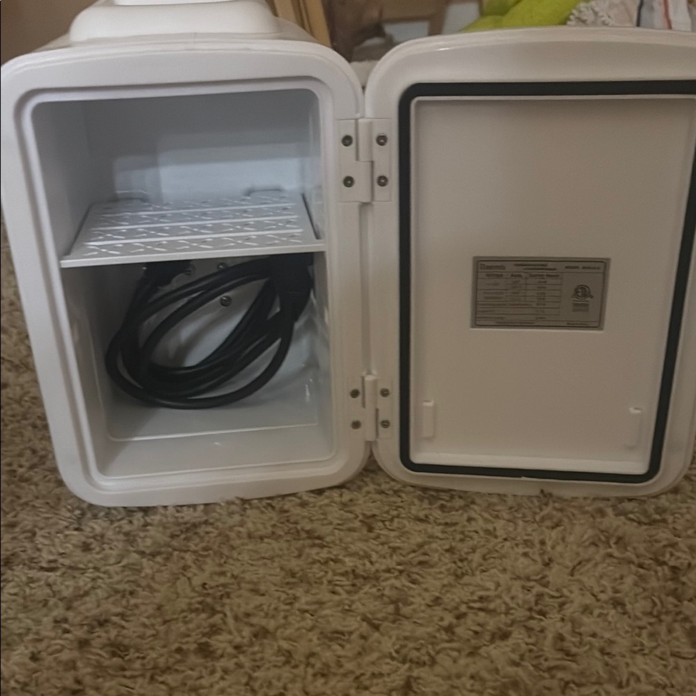 Compact White Mini Fridge